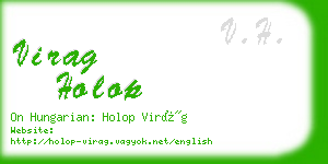 virag holop business card